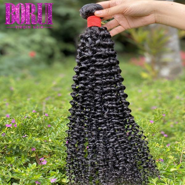 Soft Virgin Peruvian Human Hair Jerry Curly Hair Extension Peruvian Kinky Hair