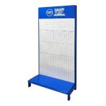 Shelves with hook retail display rack