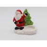 Buy cheap Home Decor Ceramic Candle Holders Hand Painted Christmas Santa Tealight Holder from wholesalers