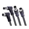 Buy cheap IP67 Waterproof Cable M8 Connector Cable 5 Pin Female Molding Shield PVC Jacket Cables Electric Bike Scooter from wholesalers