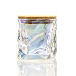 Luxury Bulk 250ml 8oz Round Frosted Clear Glass Candle Jars With Lid