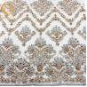 Buy cheap Modern Handmade Lace Fabric African Style 1 Yard Length Beaded Embroidery from wholesalers