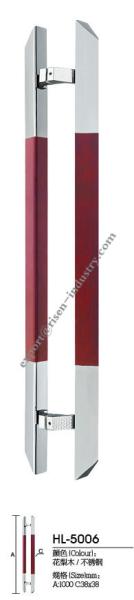 Buy cheap Stainless steel door handle HL5006, dia38X38 X 1000 from wholesalers