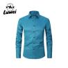 Buy cheap Solid Color Men Shirts Apparel Business Casual Polyester Stand Collar Clothes from wholesalers