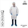 Buy cheap CE Medical Disposable Lab Coat ISO13485 Microporous Film Disposable Jacket from wholesalers