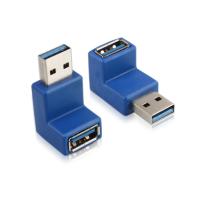 Buy cheap new angle 90 degree USB 3.0 adapter, USB A male to A female adapter product