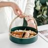 Buy cheap Anti Rust 16cm Diameter Steel Fruit Basket With Golden Handle from wholesalers