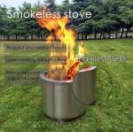 Stainless Steel Outdoor BBQ Wood Smokeless Cook Stove for Picnic Camping G.W. 8