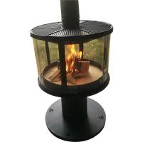 Buy cheap European Cold Rolled Steel Suspended Fireplace Wood Burning Stove With Annular product