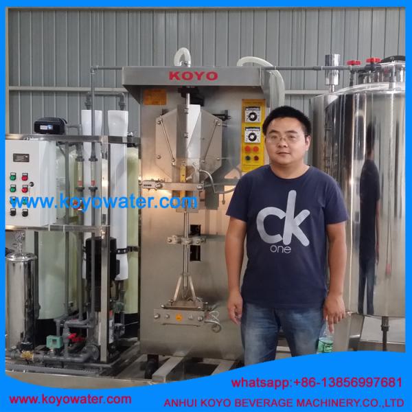 Quality KOYO Complete Water Sachet Produce Line/RO water treatment filter/sachet water filling and sealing machine for sale