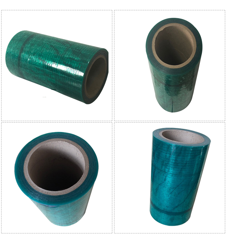 Perforated Every 20cm Vent Cover Film PE Stretch Film For Construction Duct In Green or Blue Color