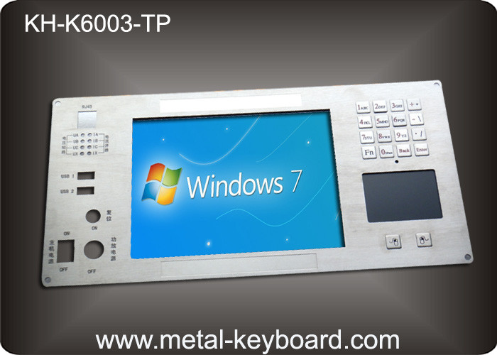 Rugged Industrial Keyboard with Touchpad Mouse and Digital Keypad 16 Keys