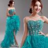 Buy cheap Small Bra Beaded Slim Waist Short Front Longer Back Elegant Evening Dresses TSJY074 from wholesalers