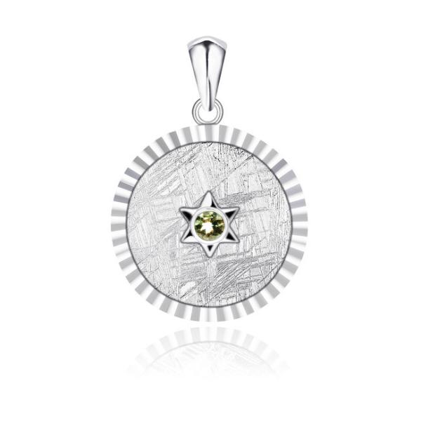 Buy cheap 925 Sterling Silver Muonionalusta Meteorite Pendant From Sweden Fashionable from wholesalers