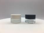 10 Gram Glass Cosmetic Jar Silkscreen Printing ISO9001 For Eyes Cream