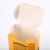 Buy cheap Small Yellow Cardboard Folding Cosmetic Packaging Boxes For Skincare from wholesalers
