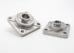 SUCF210 Pillow Block Ball Bearing Units Stainless Steel 4 Hole With Socket Set