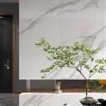 Indoor White Polished Porcelain Tiles with Anti Scratch and Stain Resistance