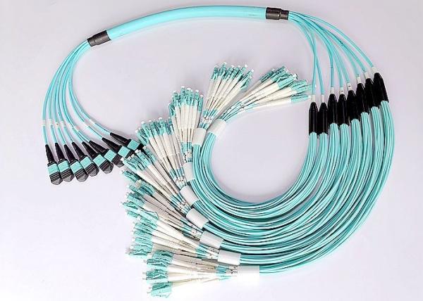 MPO - LC Pre Terminated Multi Fiber Cables Fully Tested For Industrial /
