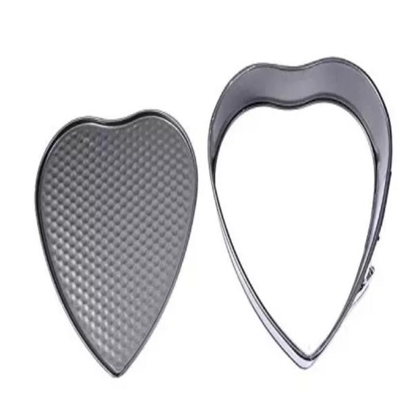 Buy cheap Silver Black Heart Shaped Aluminum Molds Pan Foodservice NSF from wholesalers