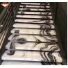 Buy cheap Modern Hotel Staircases Brothers Stone Panda White Marble Treads and Risers Anti Slip from wholesalers