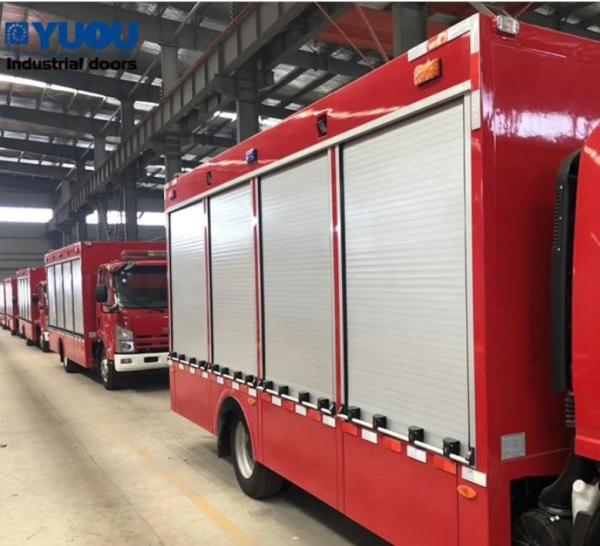 Buy cheap Aluminum Automatic Fire Truck Roll Up Doors Open Style soundproof RAL colour from wholesalers