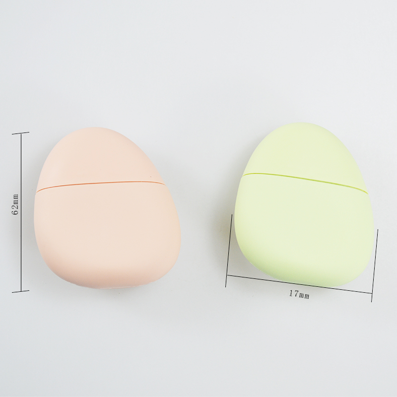 Customizable Bottle Color HDPE Egg Shape Container Plush Touch Feeling Sunscreen Bottle