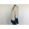 Buy cheap Anti Wind Hooded Ladies PU Jacket Beige Trench Coat , Womens Leather Clothing from wholesalers