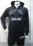 XY-076 men's tracksuit stock (men's knitting wear,men's sportwear, 2pcs sets)