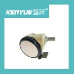 Medical Caster Wheel Threaded Stem Brake Silent Caster Wheels For Hospital Beds