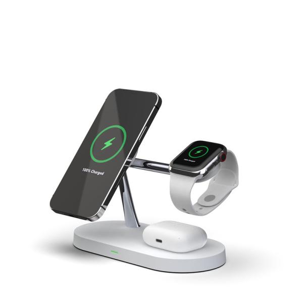 Buy cheap Fast 15w 5 In1 Multi Function Wireless Charger Qi Magnetic Stand from wholesalers