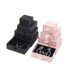 CMYK Printing Cardboard Jewelry Drawer Box With Ribbon