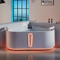 Buy cheap Heart Shaped Spas 2-Person Whirlpool Corner Bathtub 1800mm product