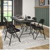 Buy cheap Height 29.92 Inch Black Metal Fold Up Chairs Collapsible Dining Chair Anti Wear from wholesalers