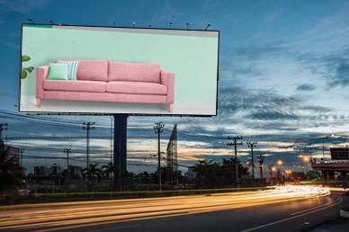 Buy cheap Flexible P8 Screen Outdoor Advertising LED Display SMD3535 Full Color 50/60hz from wholesalers