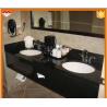 Buy cheap Rectangle Natural Stone Countertops , Black Galaxy Granite Countertop 120-200cm Length from wholesalers