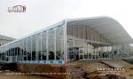 TFS Curve Marquee Dome Shape Outdoor Exhibition Tents For Wedding / Restaurant /