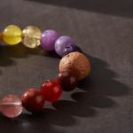 French Retro Flower Glazed Colored Bracelet Women Oil Painting Series Natural