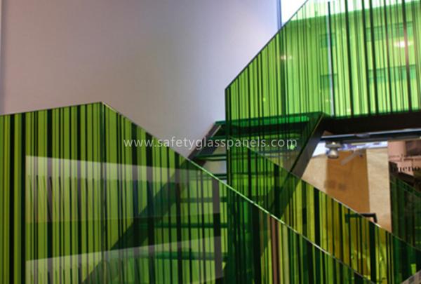 Buy cheap Monolithic Building Decoration Silk Screen Ceramic Printed Glass Partition 10mm 12mm from wholesalers