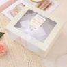 Buy cheap White Gift Set Box Transparent PVC Birthday Box With Silk from wholesalers