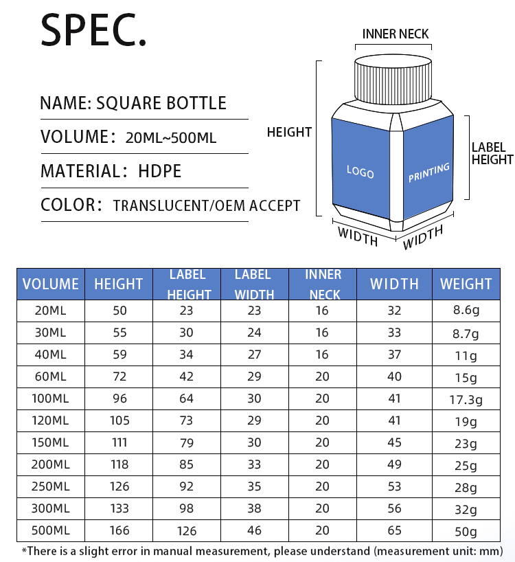 Square Plastic Laboratory Reagent Bottle 500ml For Liquid Chemicals Storage And Distribution