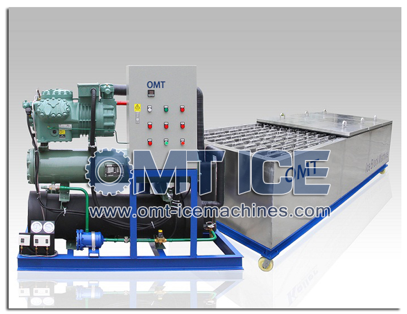 5ton Saltwater Flake Ice Machine Automaticlly Water Cooliing For Fishing Boats