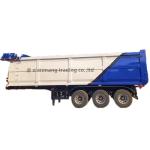 3/4 Axles 45 Cubic Meters 70 Ton Tipper Dump Truck , Hydraulic Dump Trailer In