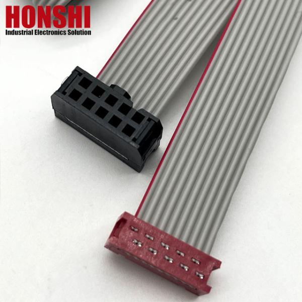 Buy cheap UL2651 Flat Cable with IDC Connector 8 10 20 30 34 36 40 64 Pin Ribbon IDC Cable from wholesalers