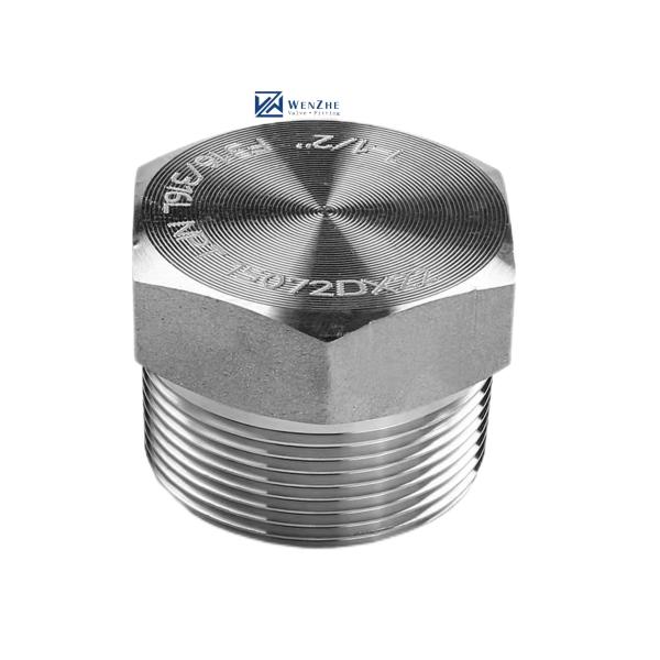 Buy cheap Silver Forged High Pressure NPT Male Hex Plug For Stainless Steel 304 316 316L from wholesalers