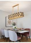 Modern smoke gray crystal chandelier in the living room contemporary chandelier