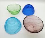 Multi Color Handmade Glass Fruit Bowl For Kitchen
