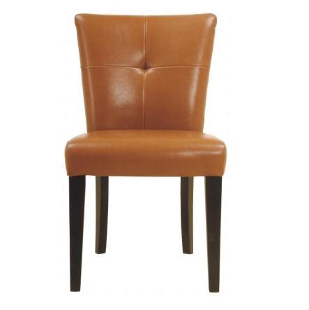 Buy cheap PU/leather upholstery beech wood wooden dining chairs with double line stitching,wooden fashion dining chairs high back from wholesalers