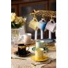 Buy cheap 90ml Porcelain Coffee Cups And Saucers Set Of 6 For Luxury Espresso Coffee Custom Logo Plate from wholesalers