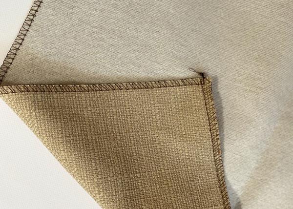 Buy cheap Beige Upholstery Sofa Fabric Linen Look Shrink Resistant from wholesalers